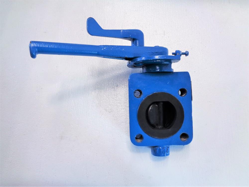 Media Valve Co. 2" Butterfly Valve, Carbon Steel Body, EPDM, #2WCB-150CWP